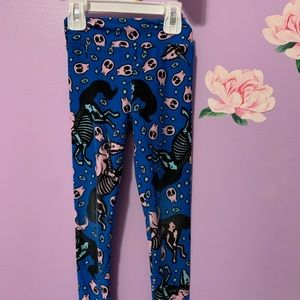 Lularoe kids leggings skeleton unicorn